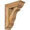 Ekena Millwork Balboa Traditional Rough Sawn Bracket w/ Offset Brace, Western Red Cedar, 6"W x 16"D x 20"H BKT0604X16X20BOA01RWR - alternate 1